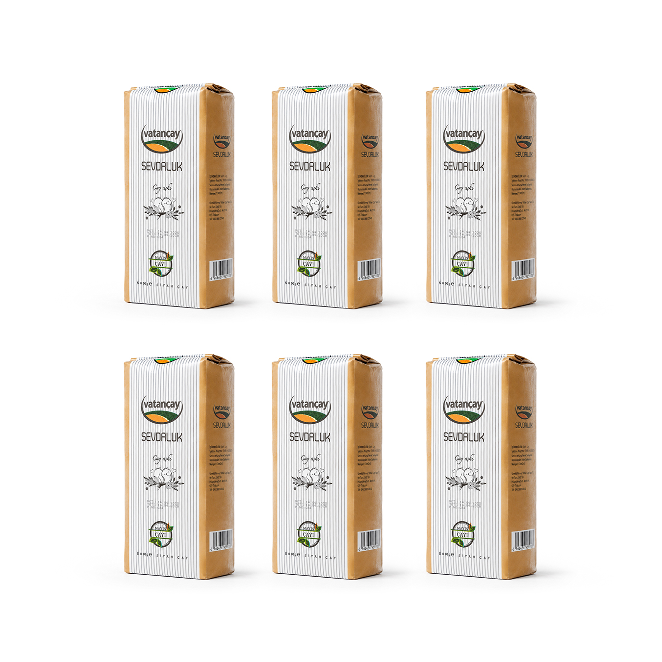 Avantajlı Çay Paket / 6 X 500 gr Sevdaluk Siyah Çay