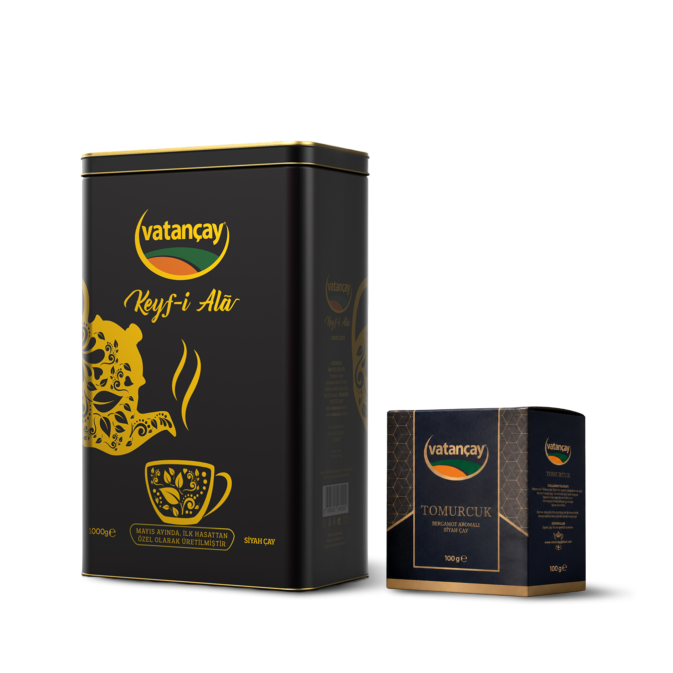 Avantajlı Çay Paketi / 1 Adet Tomurcuk Siyah Çay (100GR), 1 Adet Keyf-i Ala Teneke Kutu