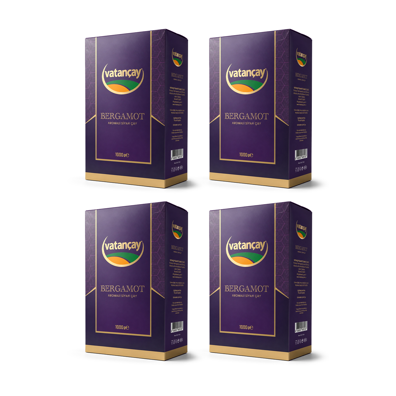 Bergamot Aromalı 1000 gr x 4 Adet
