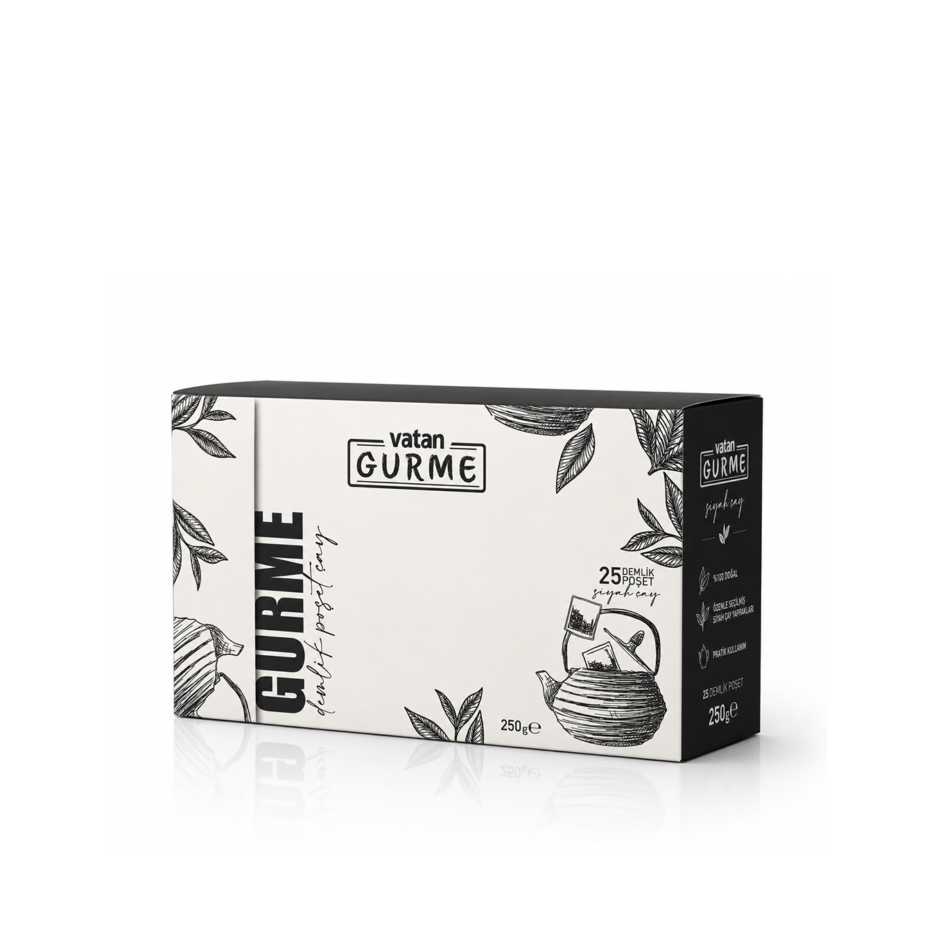 Gurme Demlik Poşet Siyah Çay 25x10grdemlik 250 gr