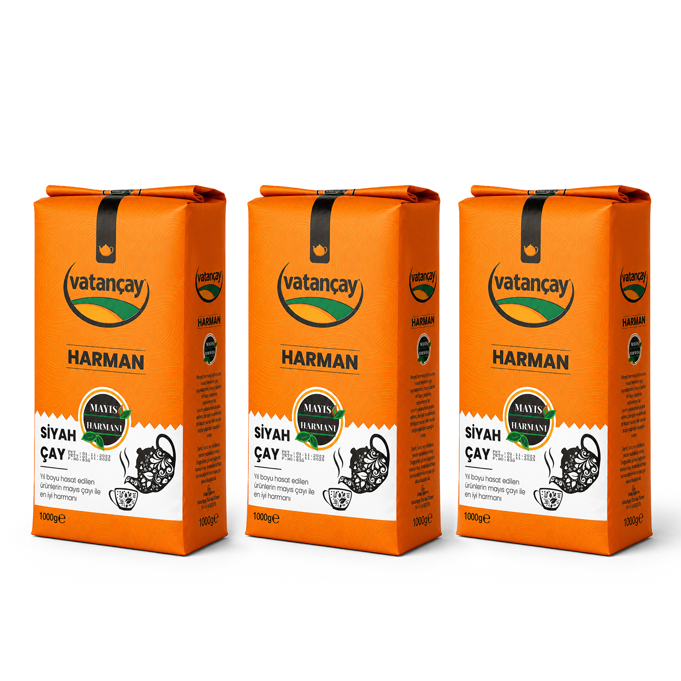 Harman Siyah Çay 1000gr 3 Adet